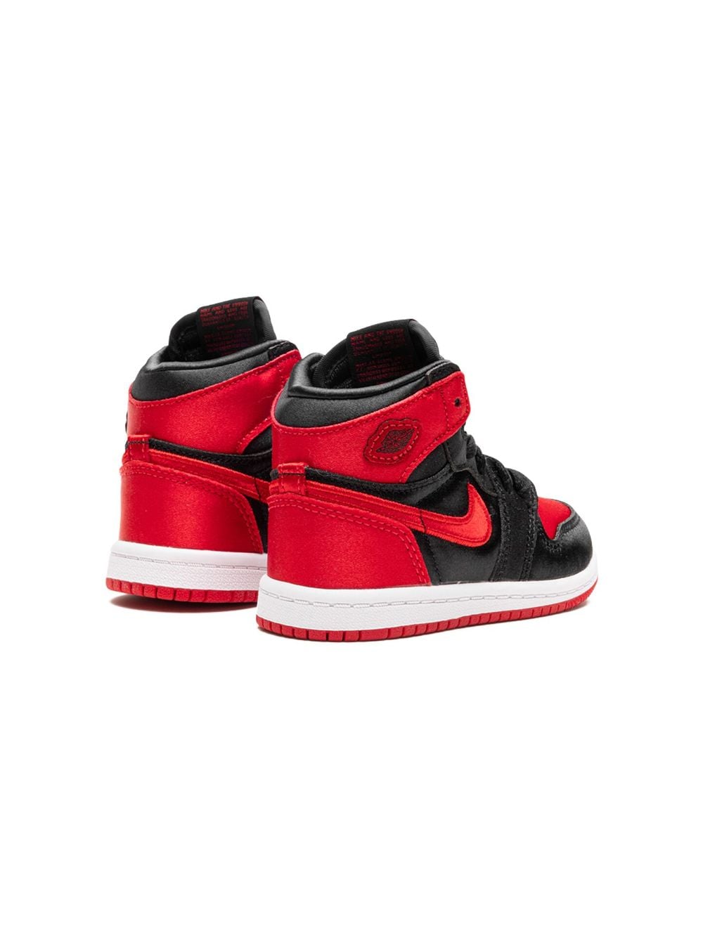 Shop Jordan 1 Retro High "satin Bred" Sneakers In Black