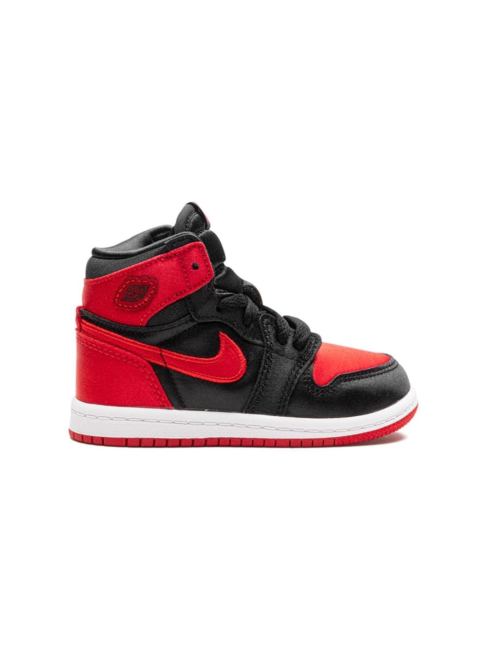 Shop Jordan 1 Retro High "satin Bred" Sneakers In Black