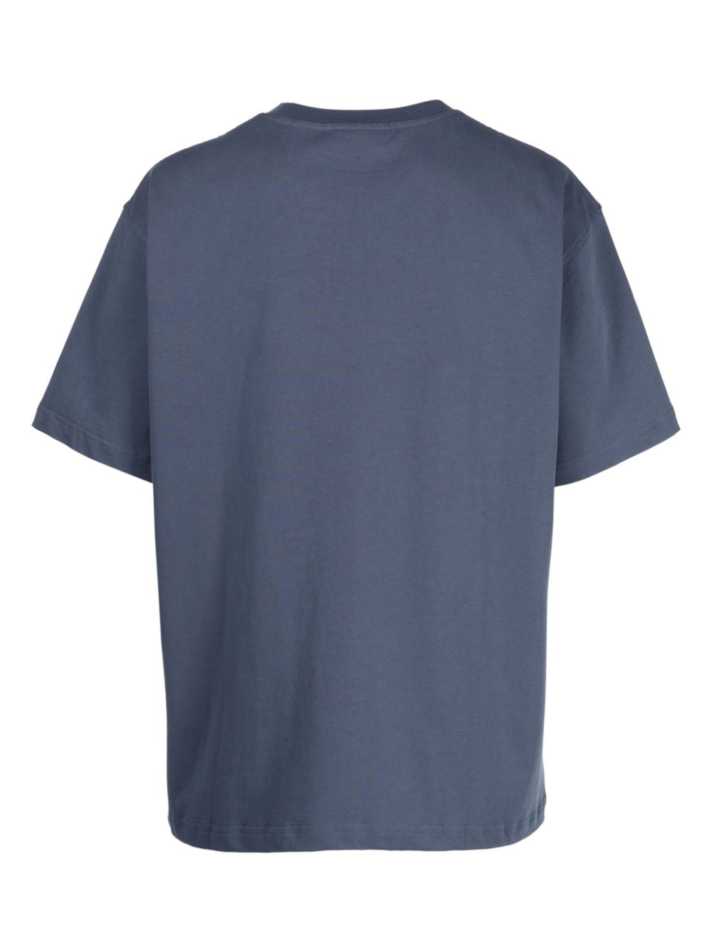 Shop Pleasures Logo-print Cotton T-shirt In Blue