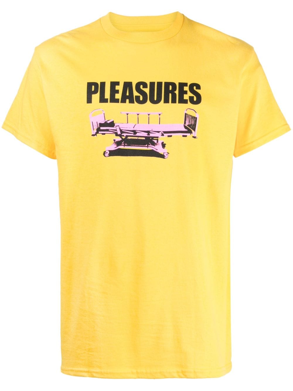 Pleasures Bed Cotton T-shirt In Yellow