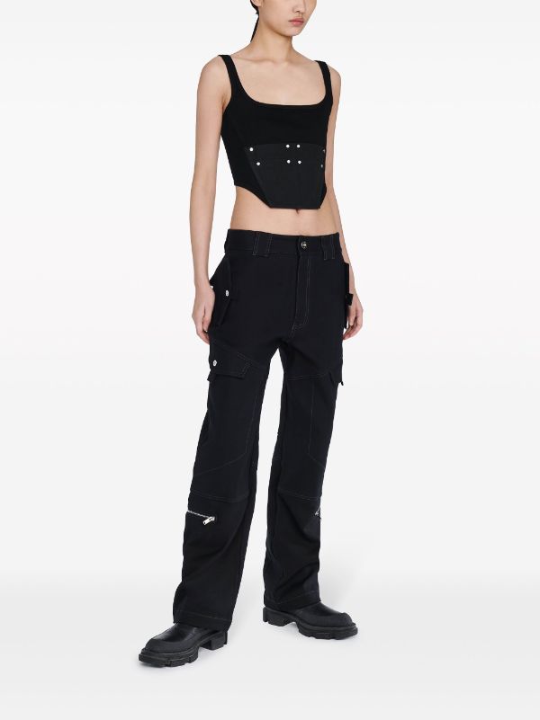 Dion Lee Workwear organic-cotton Corset Top - Farfetch