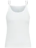 Dion Lee ribbed organic-cotton tank top - White