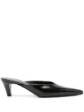 TOTEME The Patent 55mm leather mules - Black