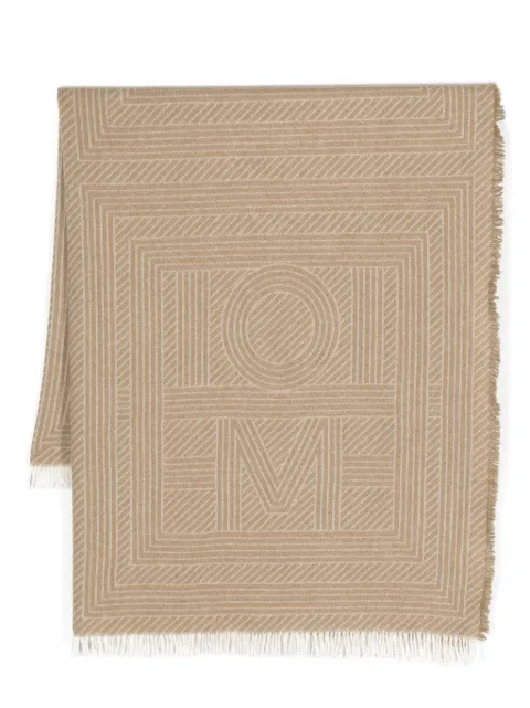 TOTEME Striped Monogram wool scarf 241WSC1005FB0087091 - 0