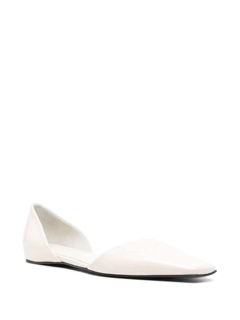Image 2 of TOTEME The Asymmetric d'Orsay ballerina shoes