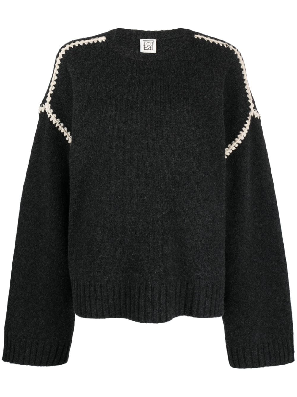 TOTEME Embroidered Wool Jumper - Farfetch