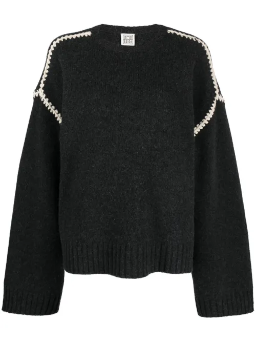 Pull à détails de découpes - TOTEME - Modalova