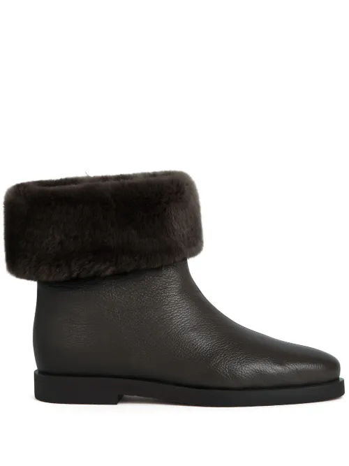 TOTEME bottines en cuir - Marron - TOTEME - Modalova