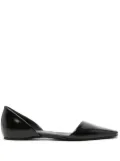 TOTEME The Asymmetric d'Orsay ballerina shoes - Black