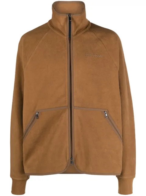 Tommy Hilfiger logo-embroidered fleece-texture sweatshirt