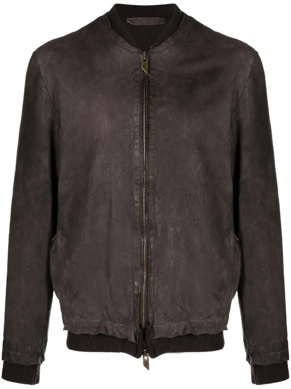 Salvatore Santoro Cracked Leather Jacket - Farfetch