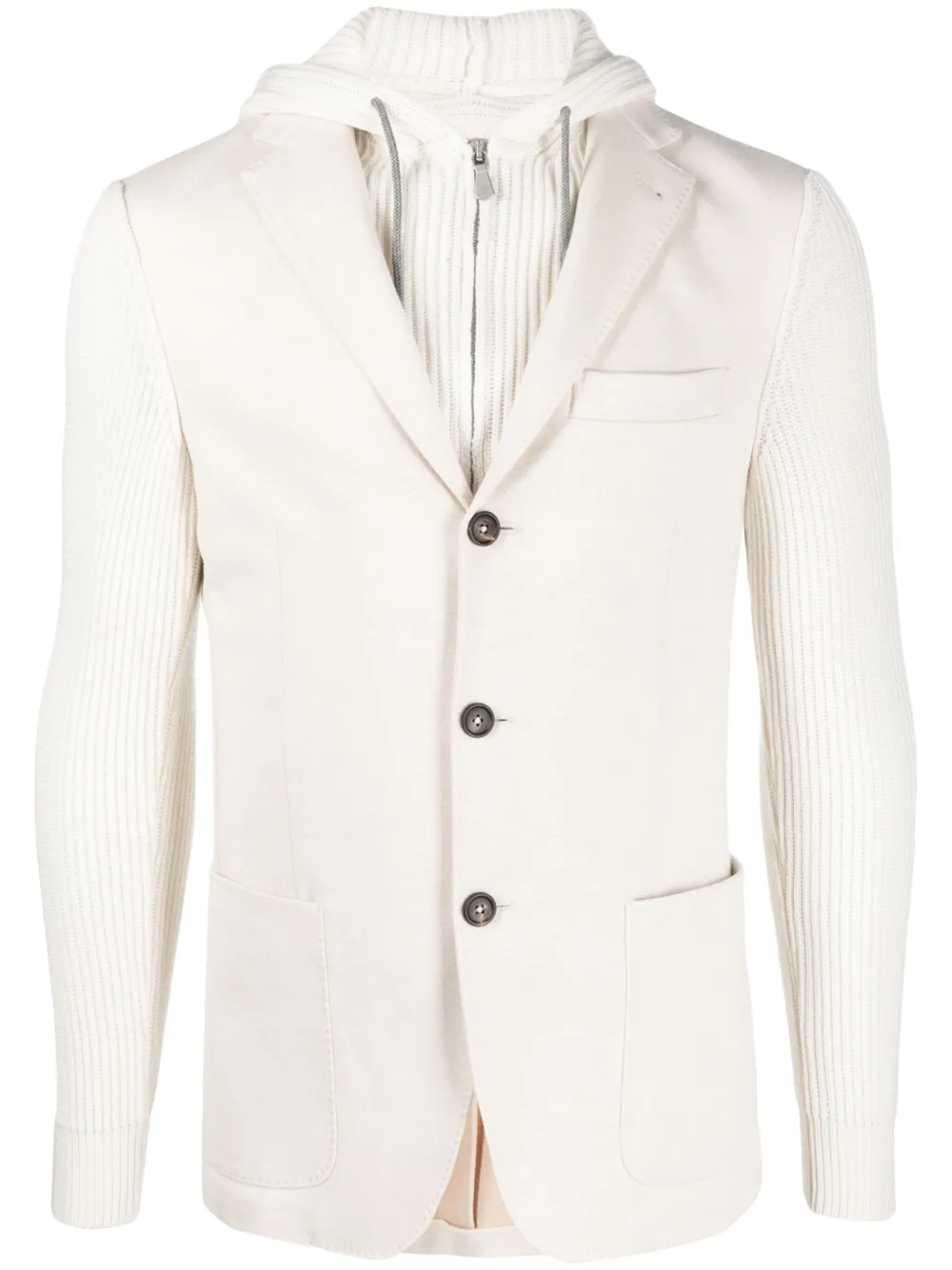 Eleventy Jas met trekkoord Beige