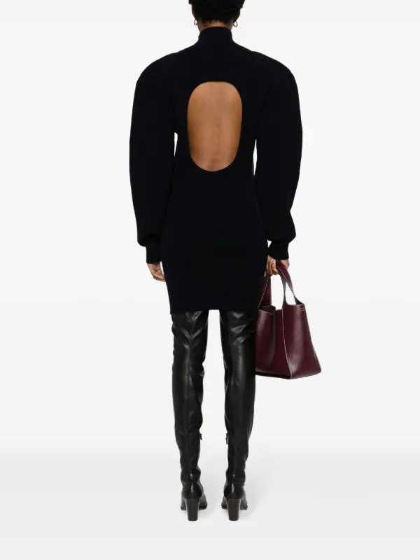 Stella McCartney high-neck Backless Dress | Blue | FARFETCH ID