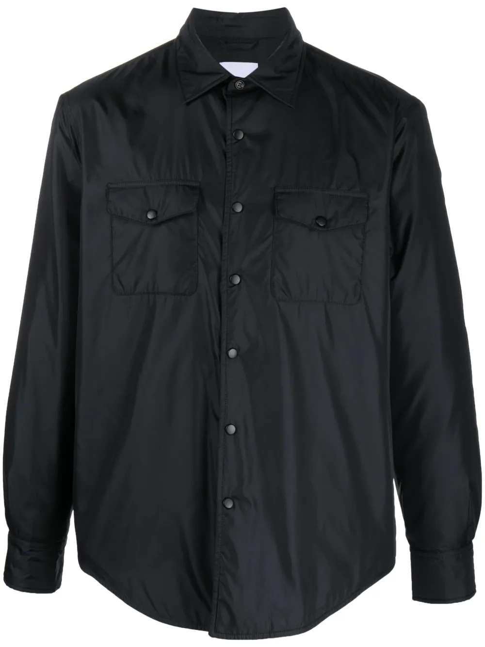 Aspesi Long-sleeve Padded Shirt In Black