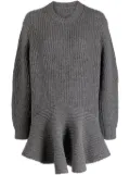 JNBY crew-neck drop-shoulder minidress - Grey