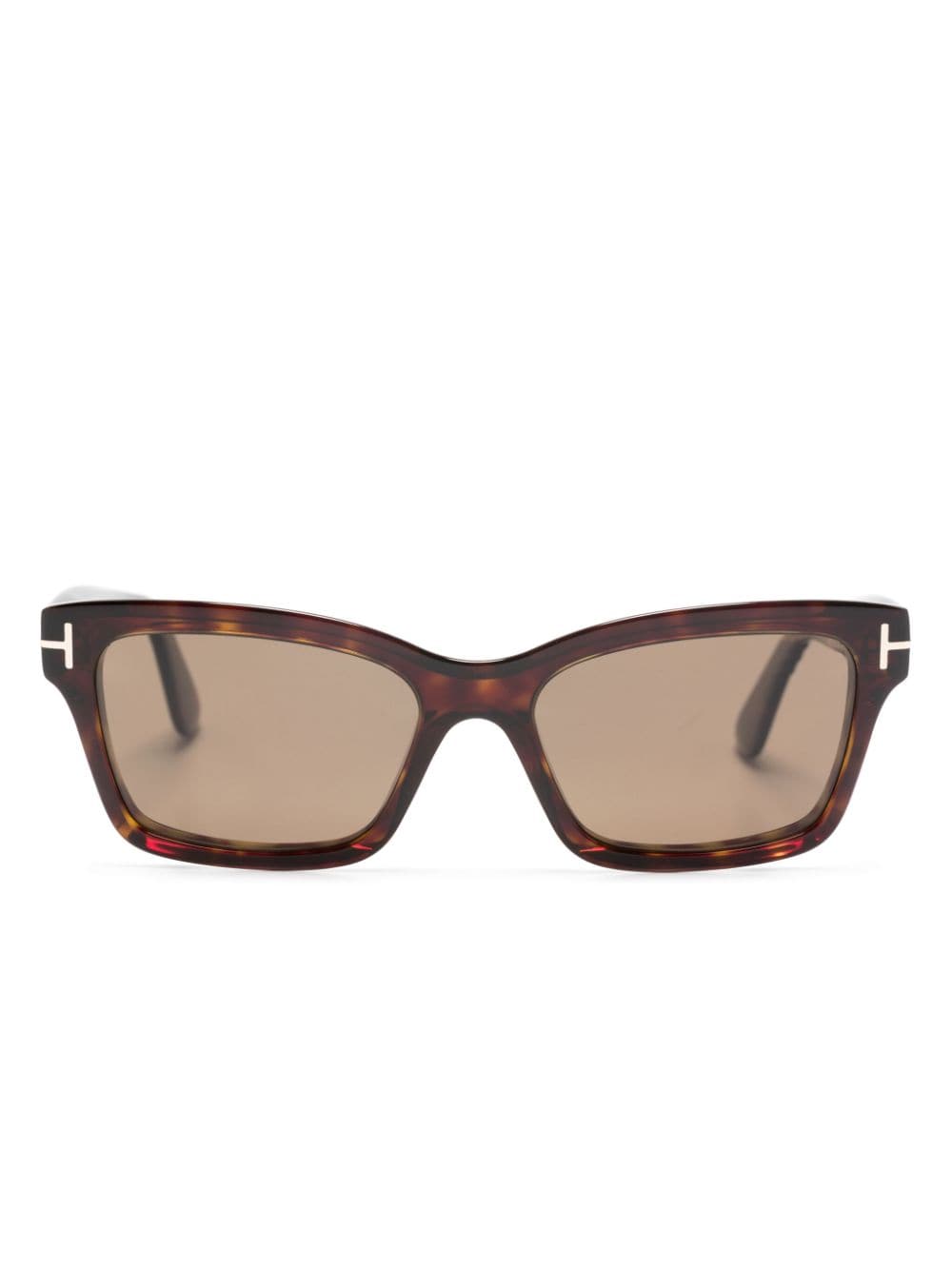 TOM FORD Eyewear Zonnebril met vierkant montuur Bruin