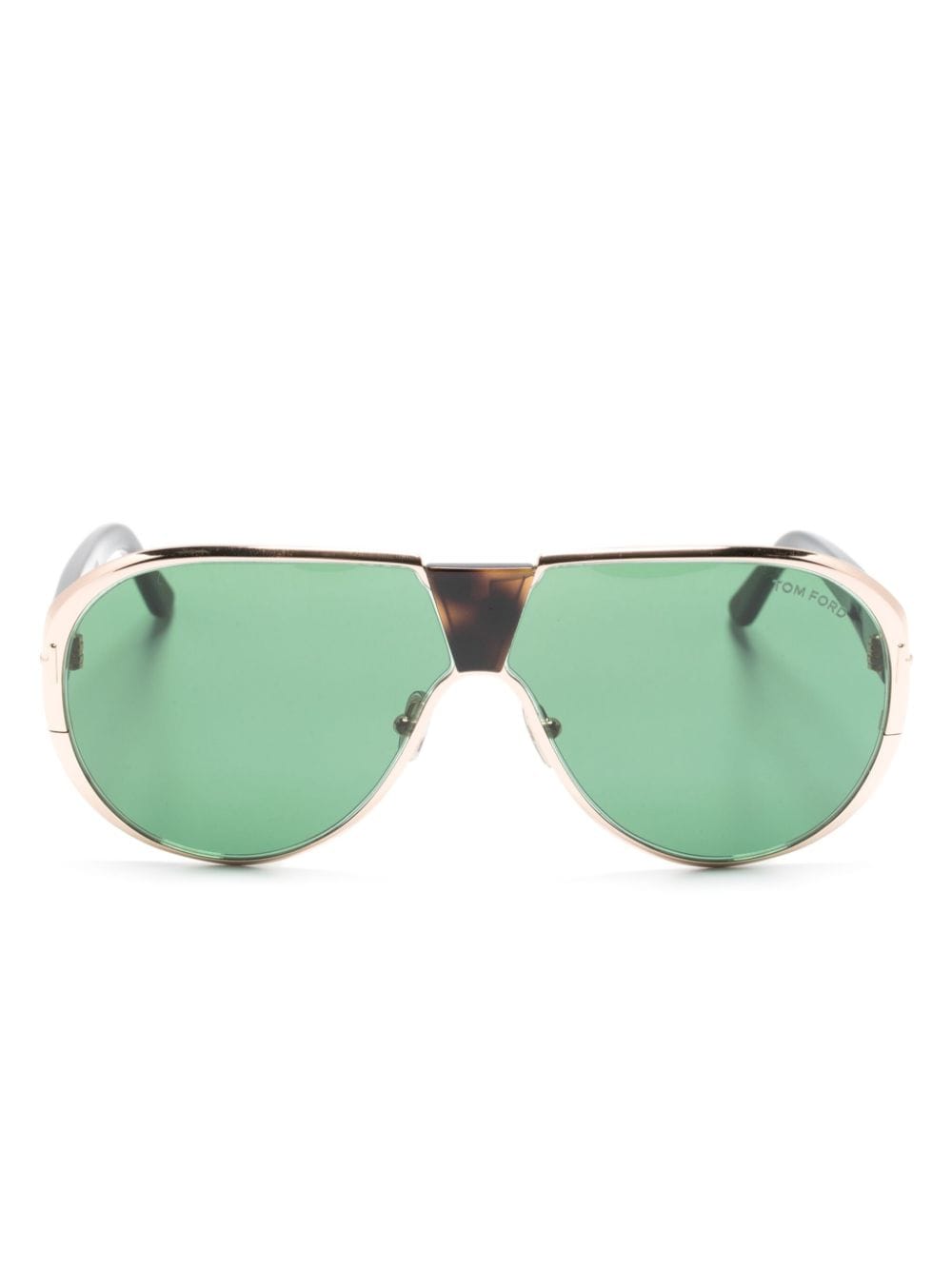 Tom Ford Vicenzo Pilot-frame Sunglasses In Brown