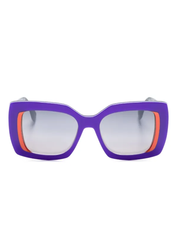 Purple square sunglasses hotsell