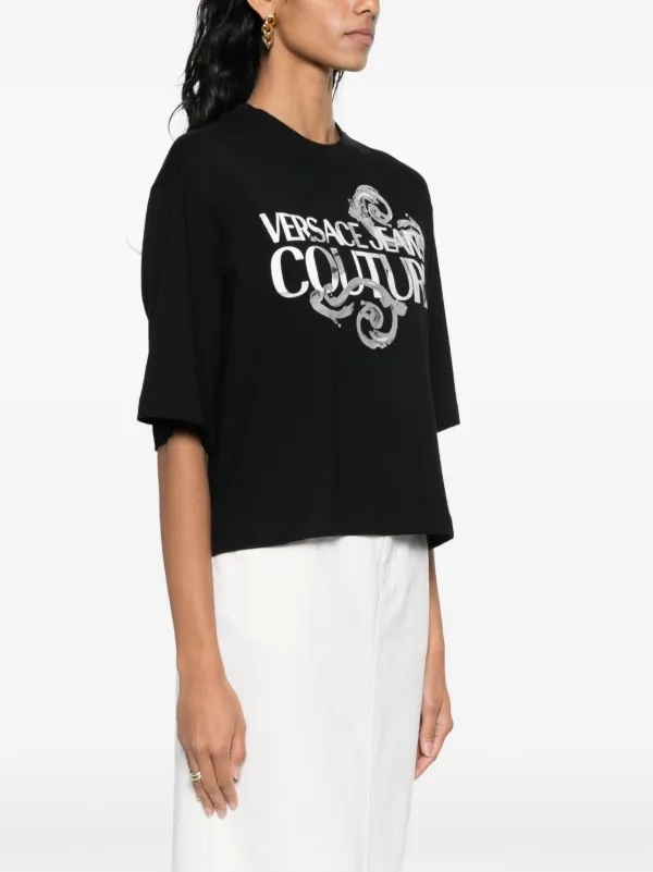 Versace Jeans Couture ロゴ Tシャツ | ブラック | FARFETCH JP