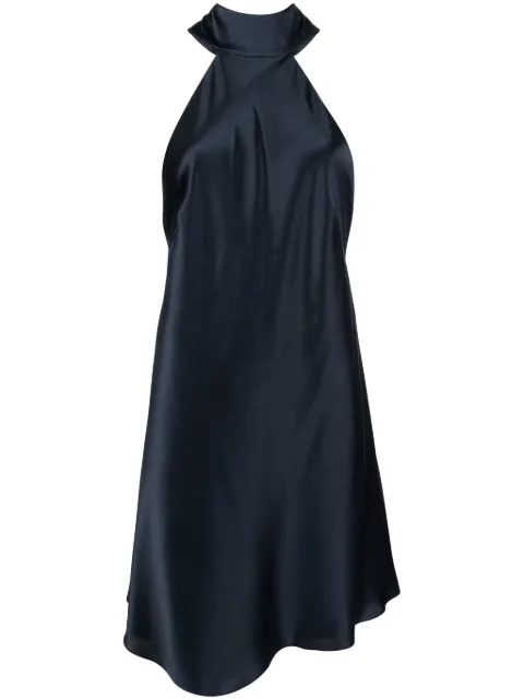 Michelle Mason halterneck silk minidress