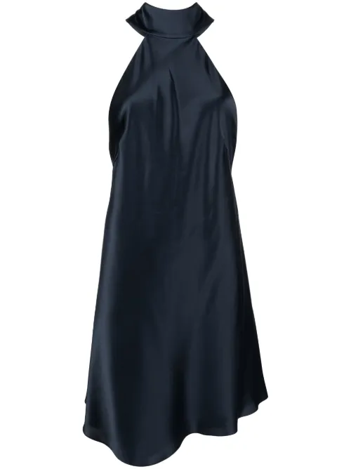 Robe courte en soie à dos-nu - Michelle Mason - Modalova