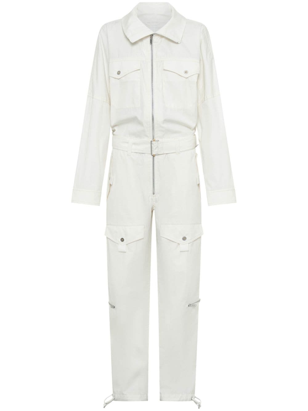 Dion Lee High-neck Straight-leg Jumpsuit In White
