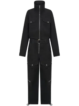 Dion Lee high neck straight leg Jumpsuit Black FARFETCH UZ