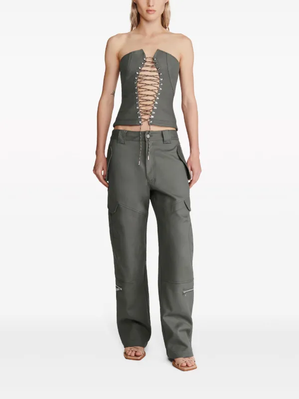 Dion Lee Calça Cargo Wide Leg - Farfetch