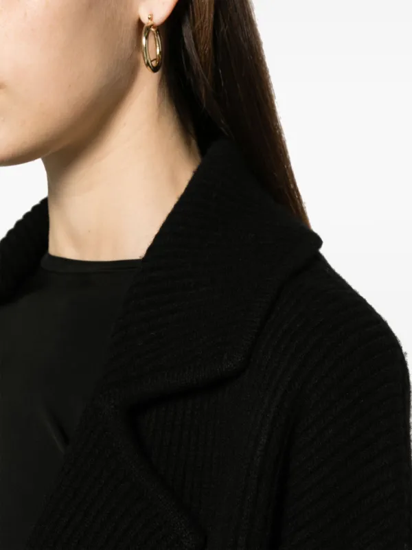 TOTEME drop-shoulder ribbed-knit Cardigan | Black | FARFETCH TOTEME drop-shoulder ribbed-knit Cardigan | Black | FARFETCH