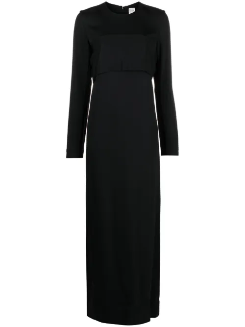 Robe longue à empiècements - TOTEME - Modalova