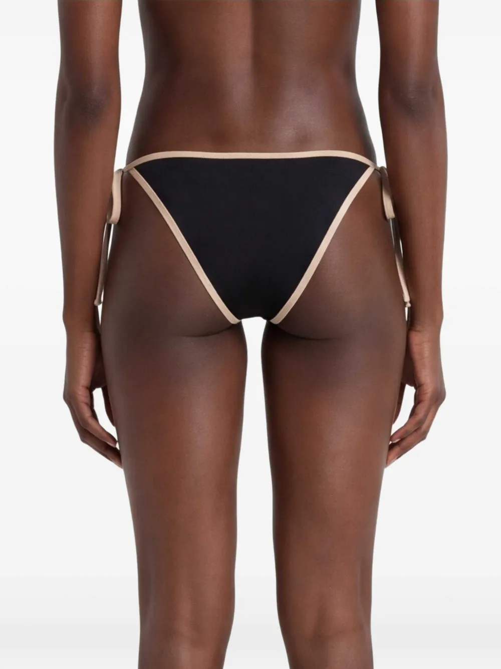 TOTEME Gestreepte gestrikte bikinislip Zwart