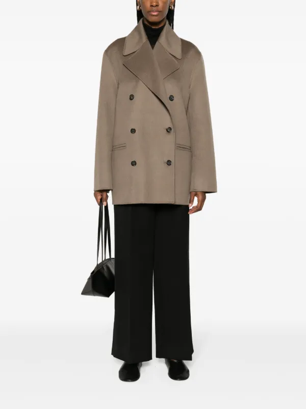 TOTEME double-breasted Wool Coat | Grey | FARFETCH