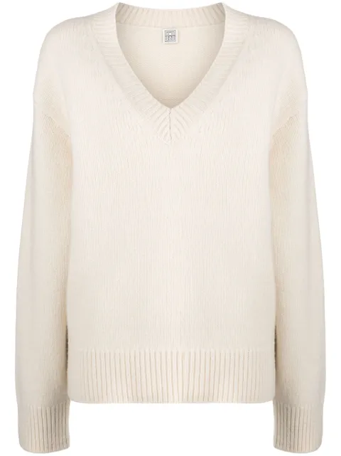 TOTEME V-Neck wool-cashmere jumper
