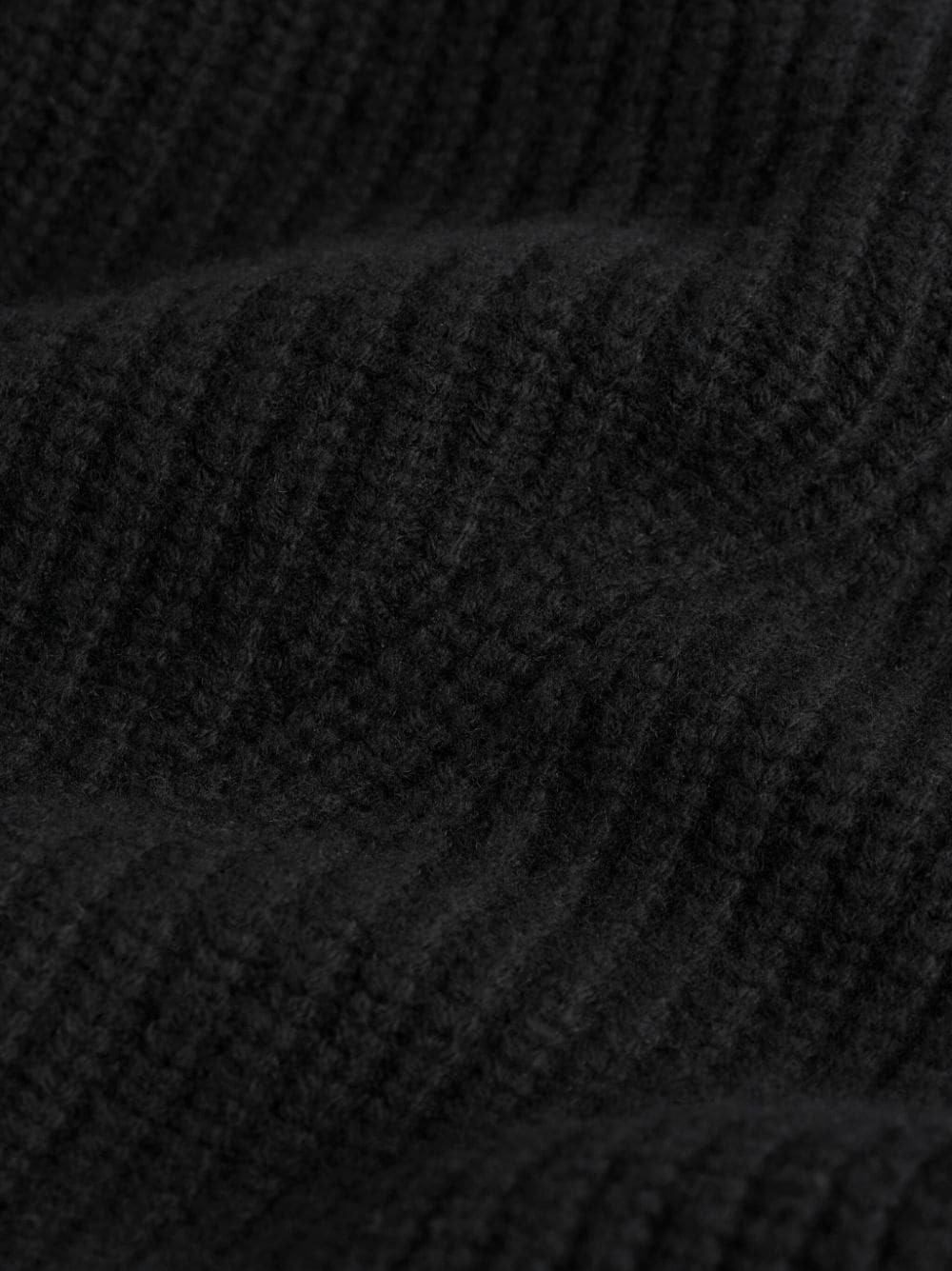 Shop Totême Ribbed Knit Neck Warmer In Black