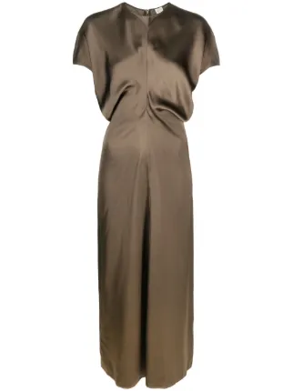 green emerald velvet dress Slip dress | Toteme main image 1