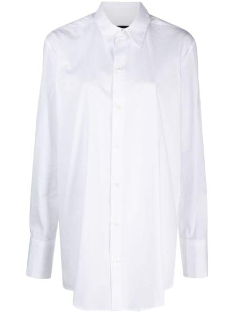 La Collection button-up virgin wool shirt