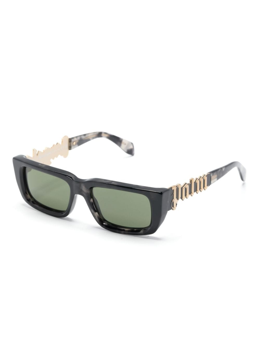 Palm Angels Milford rectangular-frame sunglasses - Zwart