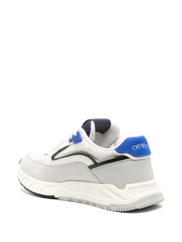 関税込◆大人気◆OFF WHITE レザー レースアップ スニーカー メンズレースアップスニーカー レザースニーカー 白 ホワイト