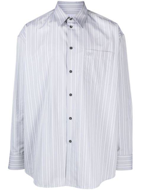 Off-White oversized striped cotton shirt Men