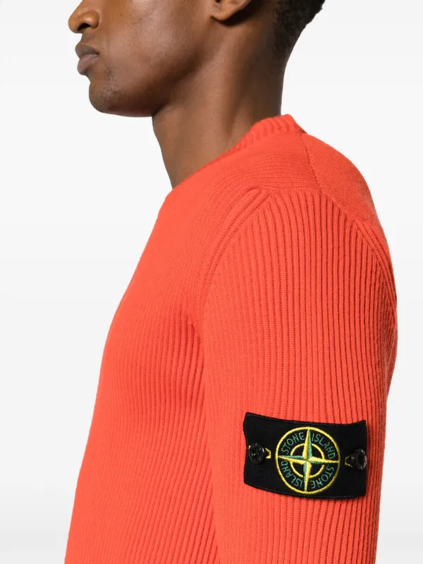 Orange shop wool jumper