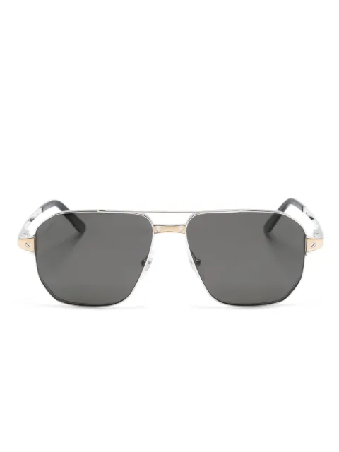 Cartier Eyewear pilot-frame tinted sunglasses