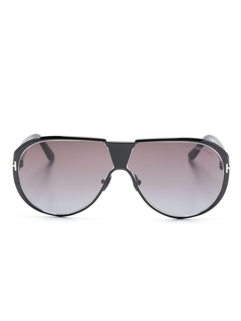 Tom Ford Vicenzo Pilot-frame Sunglasses In Black