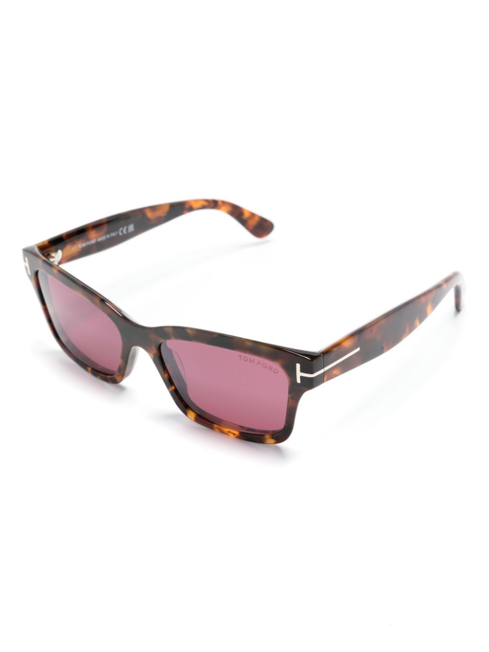 Shop Tom Ford Mikel Square-frame Sunglasses In Brown