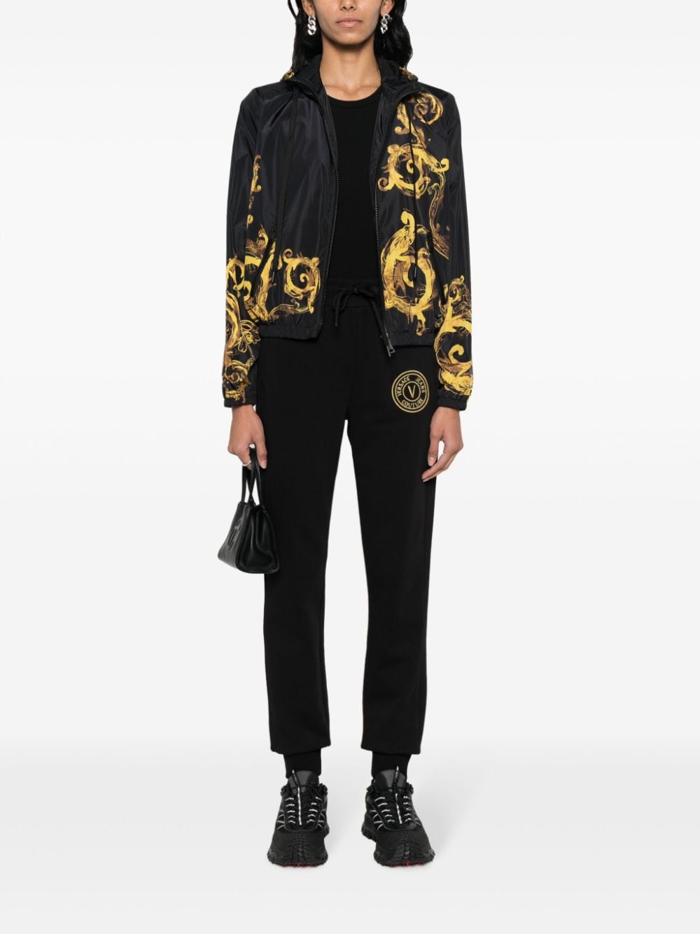 Versace Jeans Couture Jack met barokprint Zwart