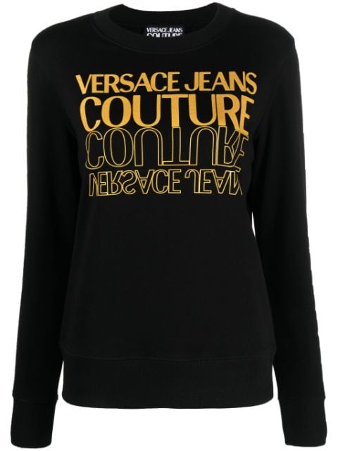 Versace Jeans Couture logo-print cotton jumper