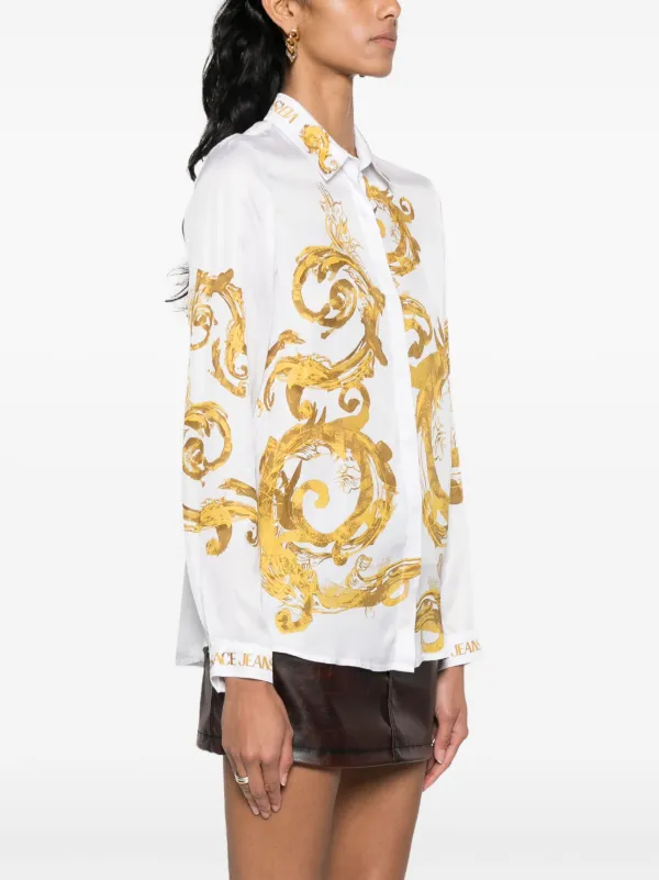 sahara／ Velours China Hook Shirt Unisex Asymmetric Silk Shirt – La Garçonne
