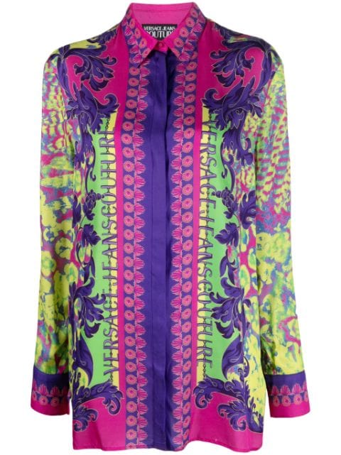 Versace Jeans Couture graphic-print long-sleeve shirt