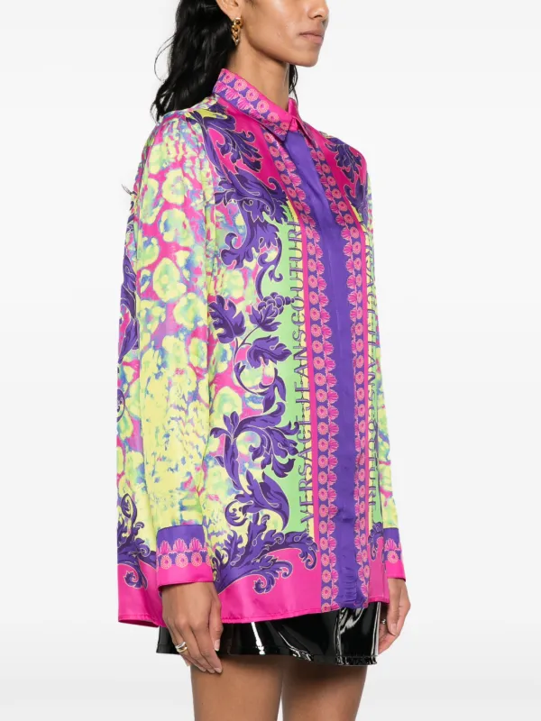Versace Jeans Couture Camisa Mangas Longas Com Estampa Versace Jeans Couture Camisa Mangas Longas Com Estampa