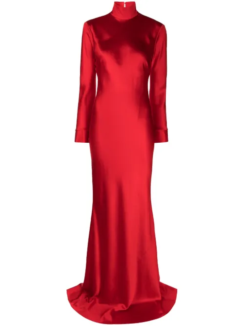 Robe longue à dos ouvert - Michelle Mason - Modalova