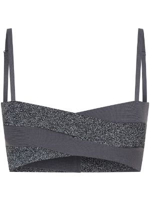 DION LEE, Reflective Interlocking Weave Bralette